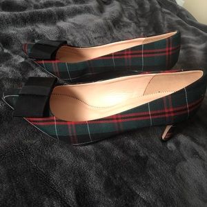 J. Crew Plaid Tartan Pumps